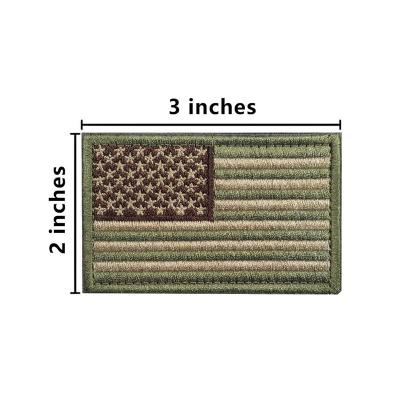 Benutzerdefinierte Kleidung Stickerei USA Flagge Abzeichen Patches für Militäruniformen