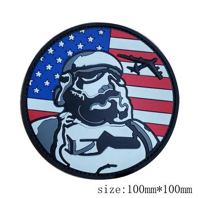 Air Force Moral American Flag PVC Gummi Patch