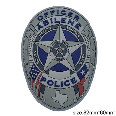 benutzerdefinierte Polizei-Sheriff-PVC-Abzeichen-Patches
