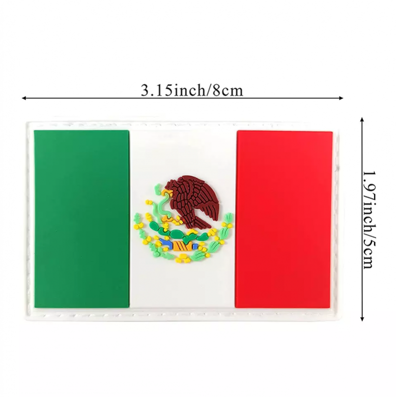 Mexico Flag PVC Patch