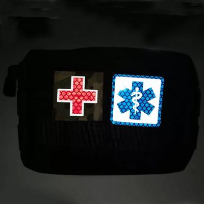 Custom Medic Red Cross Badge Tactical Reflective Patch
