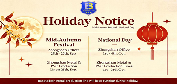 Holiday Notice: Mid-Autumn Festival & National Day